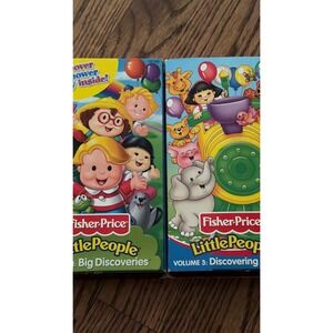Fisher-Price Little People VHS Lot Vol 1 Big Discoveries Vol 3 Discover Animals